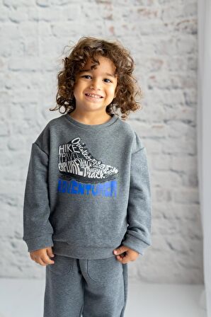 Erkek Çocuk Baskılı Sweatshirt