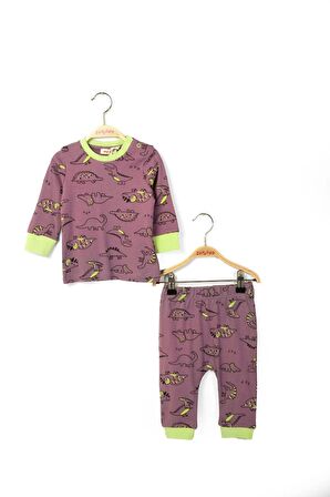 Unisex Bebek Desenli Pijama Takımı