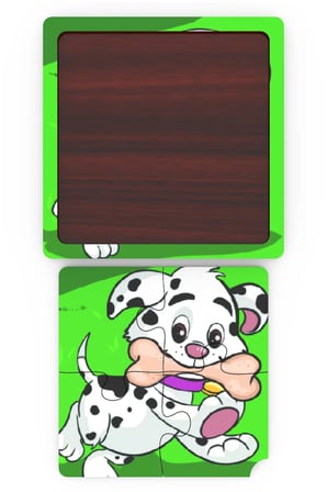 Minıq Toys Ahşap Afacan Kopek Mini Puzzle (4 Parca)