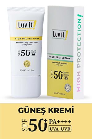 Spf50+ Pa++++ UVA UVB Yüksek Korumalı Leke Karşıtı Güneş Kremi 50 ML