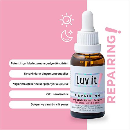 Luv it!Yaşlanma Karşıtı, Cilt Yenileyici ve Onarıcı Peptit Serum