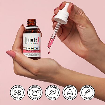 Luv it!Yaşlanma Karşıtı, Cilt Yenileyici ve Onarıcı Peptit Serum