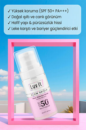 Luv it!  SPF 50+ Leke Karşıtı Güneş Serumu 