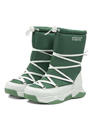 Benetton Kar Botu, 38, Yeşil - Beyaz
