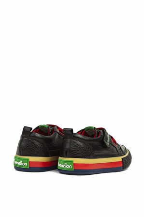 BENETTON BN-30441 SİYAH UNISEX ÇOCUK CIRTLI KISA CONVERS