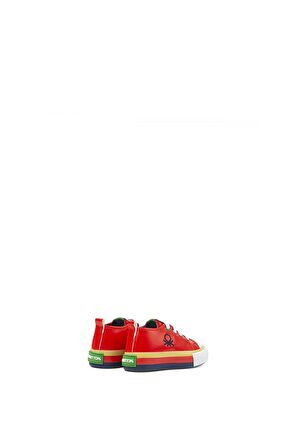 Unisex Çocuk Benetton Renkli Tabanlı Çocuk Sneakers BN-30444