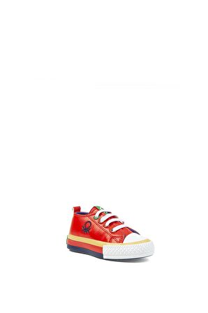 Unisex Çocuk Benetton Renkli Tabanlı Çocuk Sneakers BN-30444