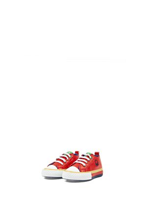 Unisex Çocuk Benetton Renkli Tabanlı Çocuk Sneakers BN-30444