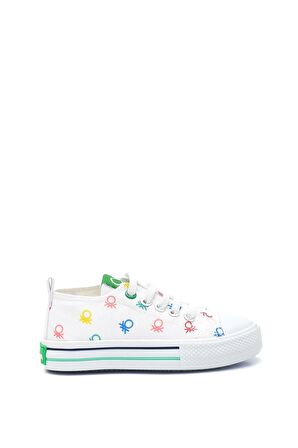 Benetton Beyaz Kız Çocuk Sneaker BN-30660