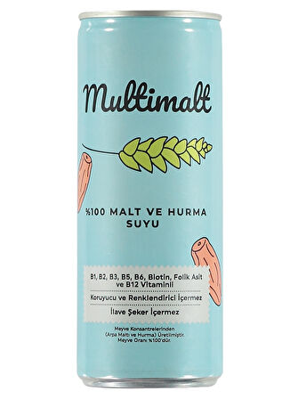 Multimalt %100 Malt ve Hurma Suyu 250 ml