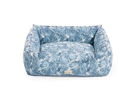 Pet Comfort Üstü Açık Leke Tutmaz Beyaz - Mavi Büyük Irk Köpek Yatağı