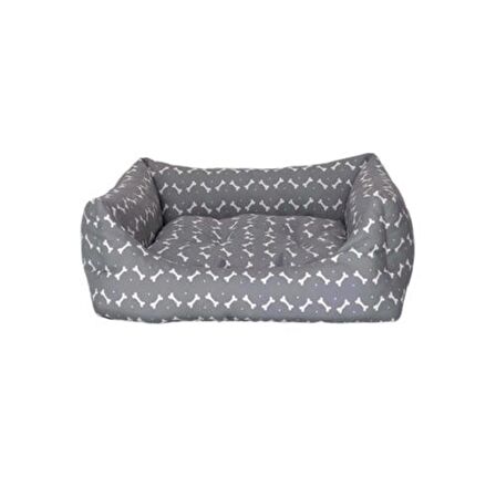Pet Comfort Üstü Açık Beyaz - Gri Orta Irk Köpek Yatağı