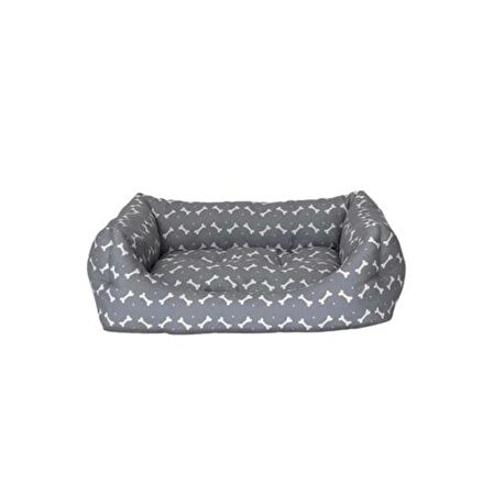 Pet Comfort Üstü Açık Beyaz - Gri Küçük Irk Köpek Yatağı