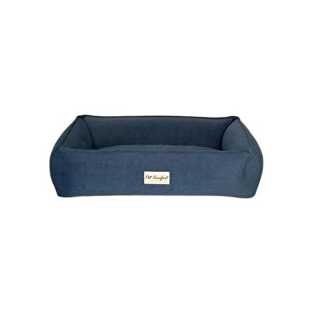 Pet Comfort Peluş Kaymaz Taban Mavi Orta Irk Köpek Yatağı