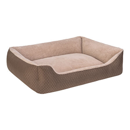 Pet Comfort Bravo Duo  Köpek Yatağı Kahverengi/Bej L 90x70cm