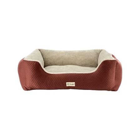 Pet Comfort Echo Mirinda L Peluş Kaymaz Taban Ekru - Tarçın Orta Irk Köpek Yatağı