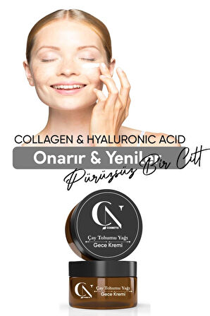 Çay Tohumu Yağlı Gece Kremi Cildi Onarır Ve Yeniler Anti-aging 50 Ml
