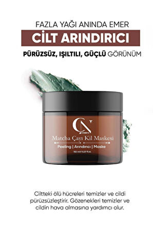 Matcha Çayı Kil Maskesi Peeling Arındırıcı Maske 150 ml