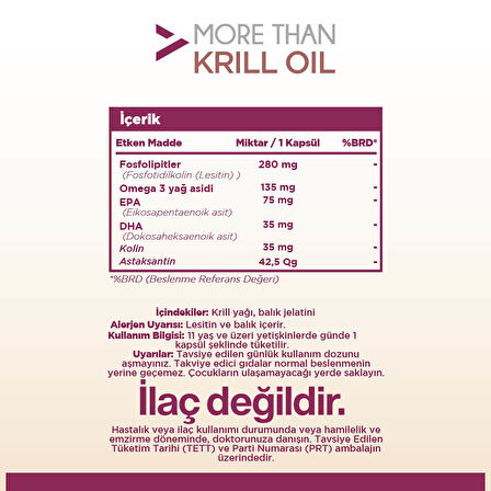 More Than Krill Oil 30 Kapsül