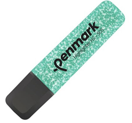 Penmark Metalik Simli Fosforlu Kalem Turkuaz - 3 adet