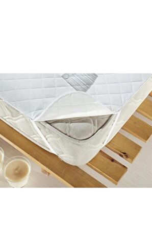 Kapitoneli Sıvı Geçirmez Ped 180x200 Cm Çift Kişilik Alez