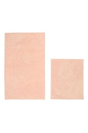 Osmanlı Pamuk Banyo Paspas Seti 2'li Pudra