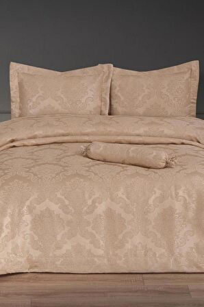 Çeyiz Diyarı Açelya Çift Kişilik Yatak Örtüsü Cappucino