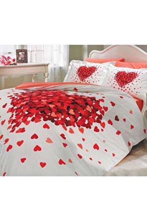 Juana Çift Kişilik Nevresim Takımı Kırmızı