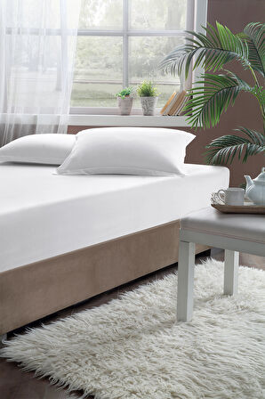 Pierre Cardin Pamuk Lastikli Çarşaf 120x200 Beyaz