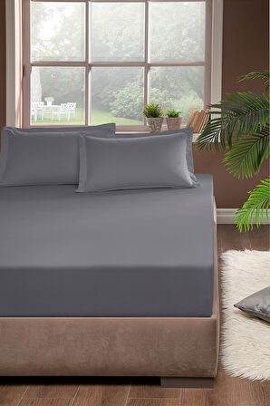 Pierre Cardin Pamuk Lastikli Çarşaf 120x200 Gri