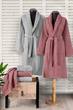 Pierre Cardin Soft Diamond Aile Seti  Gri-Gül Kurusu