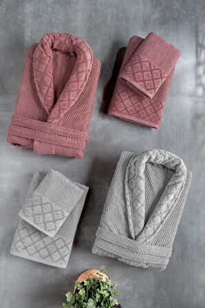 Pierre Cardin Soft Diamond Aile Seti  Gri-Gül Kurusu