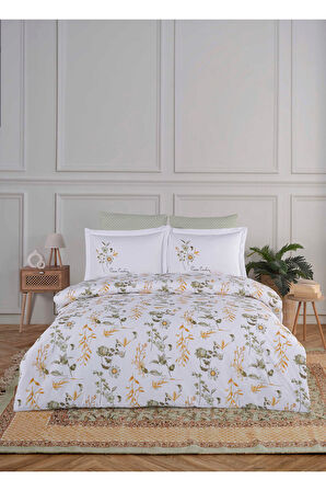PİERRE CARDİN Pamuk Nevresim Takımı Çift Kişilik Flora
