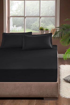 Pierre Cardin Pamuk Lastikli Çarşaf 160x200 Antrasit