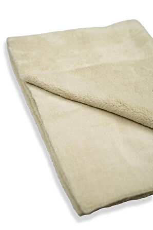 (3 Adet) Spark 2314 Bej Lazer Kesim Mikrofiber Oto Kurulama Temizlik Pasta ve Cila Bezi 40x60 cm.