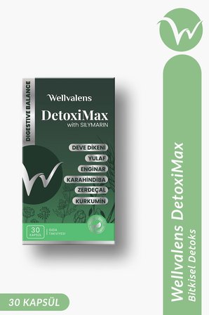 DetoxiMax 30 Kapsül | Devedikeni, Enginar & Zerdeçal İçeren Bitkisel Takviye
