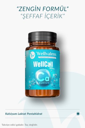 Wellcall Kalsiyum Laktat 60 Tablet