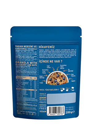 Granola 2'li - Yaban Mersini & Kuruyemişli 200 gr + Fındık & Kakaolu 200 gr