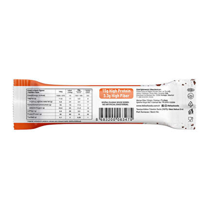 Fellas Yüksek Protein Bar - Portakal & Kakao 50 g
