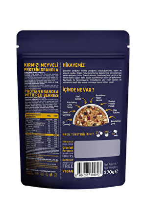 Fellas Protein Granola - Kırmızı Meyveler 270g 3'lü Paket