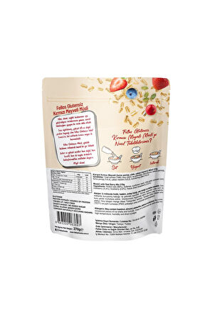 Glutensiz Müsli 2'li - Kırmızı Meyveli 270g + Karışık Kuruyemişli 270g