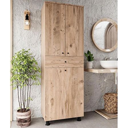 Chancolye Mia Banyo Dolabı Sepetli Atlantik Çam