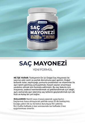 Saç Mayonezi Doğal Bakım Saç Maskesi 200 Ml