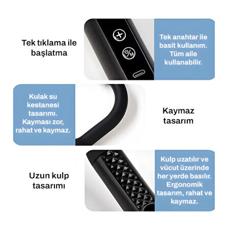 Merxas Titreşimli ve Darbeli Masaj Aleti Yeşil