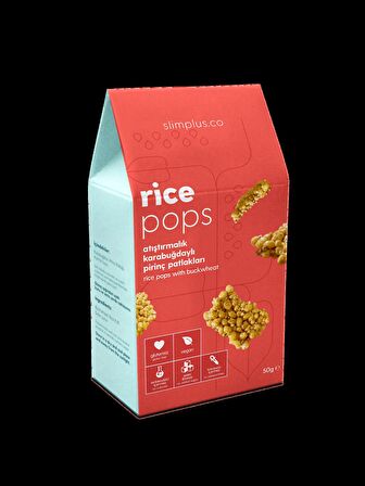 8 Paket Glutensiz Vegan Rice Pops Atıştırmalık Karabuğdaylı Pirinç Patlakları 50G