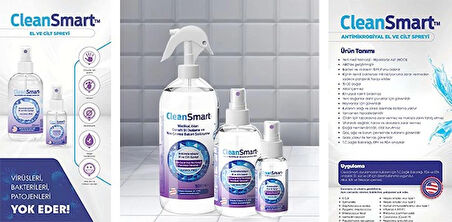 CleanSmart Antiseptik El ve Cilt Spreyi  250 ML