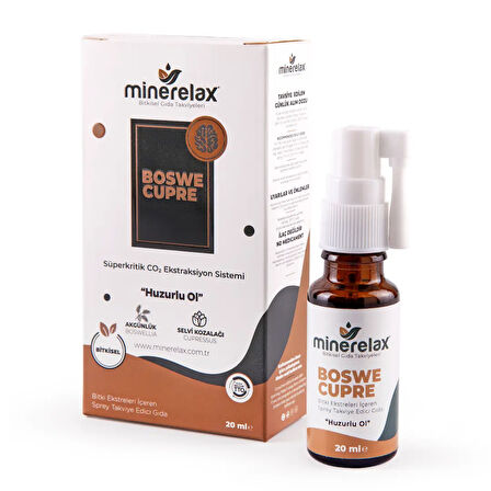 MİNERELAX BOSWE-CUPRE SPREY (BİTKi BİLEŞENİ) 20 ML