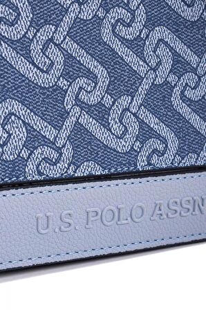 U.S. Polo Assn. Çapraz Askılı Kadın Çanta Denim-A.Mavi Us23108