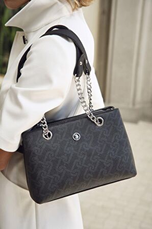 U.S. Polo Assn. Çapraz Askılı Kadın Çanta Siyah Us23547