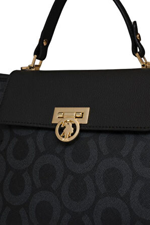 U.S. Polo Assn. Çapraz Askılı Kadın Çanta Siyah Us25156